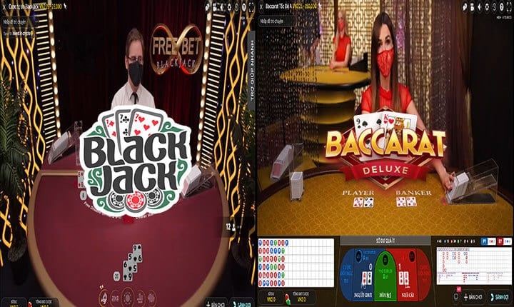 So sánh Blackjack và Baccarat